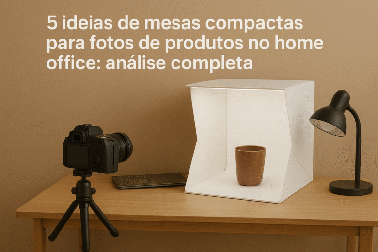 Mesas compactas para fotos de produtos