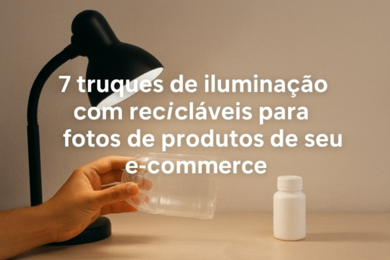 7 truques de iluminação com recicláveis para fotos de produtos