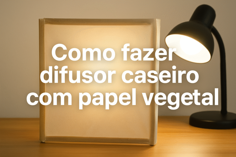 Como criar um difusor caseiro com papel vegetal