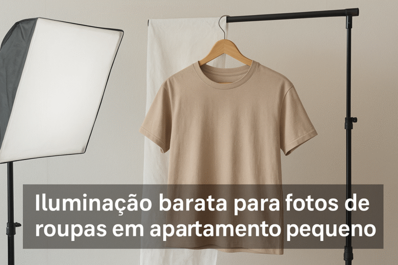 Iluminação barata para roupas: fotos perfeitas em casa